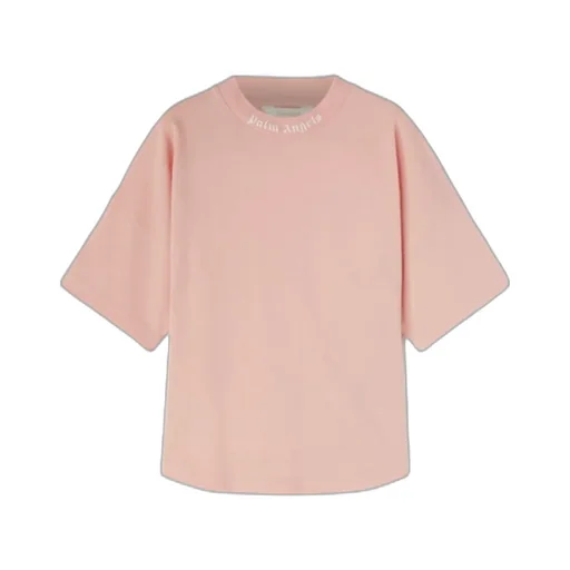 Palm Angels Kids Logo Printed Crewneck T-Shirt