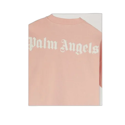 Palm Angels Kids Logo Printed Crewneck T-Shirt