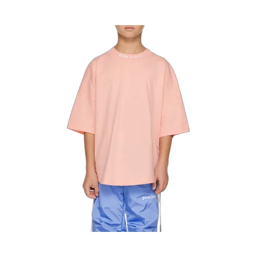 Palm Angels Kids Logo Printed Crewneck T-Shirt