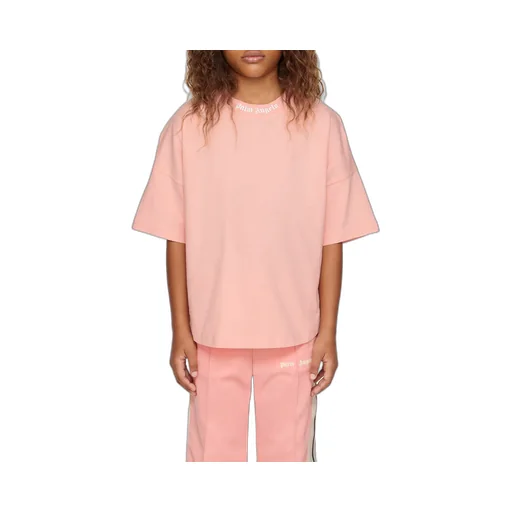 Palm Angels Kids Logo Printed Crewneck T-Shirt