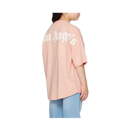 Palm Angels Kids Logo Printed Crewneck T-Shirt