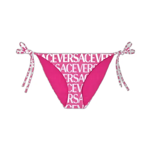 Logo-Print Tie-Fastening Bikini Bottoms