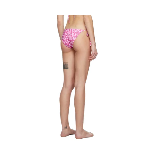 Logo-Print Tie-Fastening Bikini Bottoms