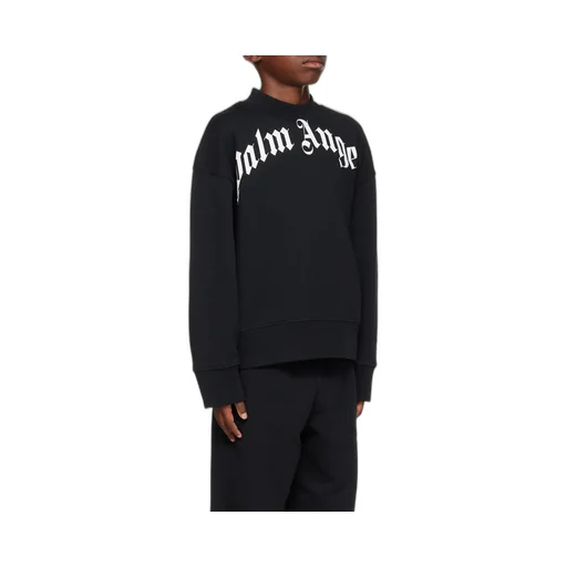 Palm Angels Kids Logo Printed Crewneck Sweatshirt