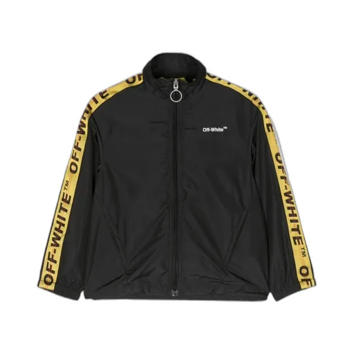 Off-White Kids Logo Printed Zipped Jacket
