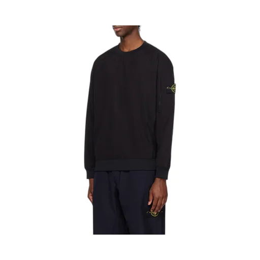 Compass-Motif Long-Sleeved Sweatshirt