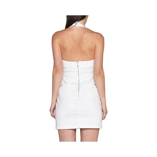 Dsquared2 Simona Halterneck Denim Mini Dress