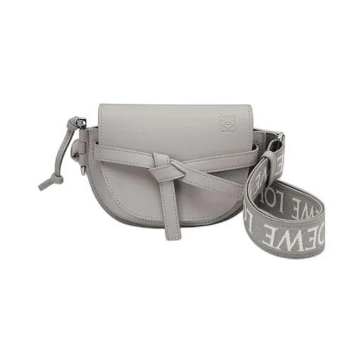 Mini Gate Dual Bag In Soft Calfskin And Jacquard