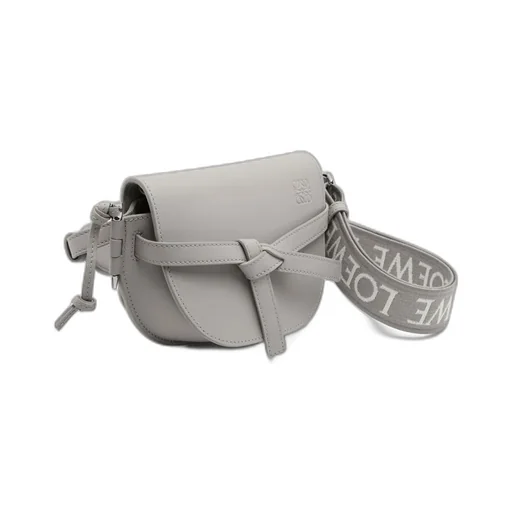 Mini Gate Dual Bag In Soft Calfskin And Jacquard