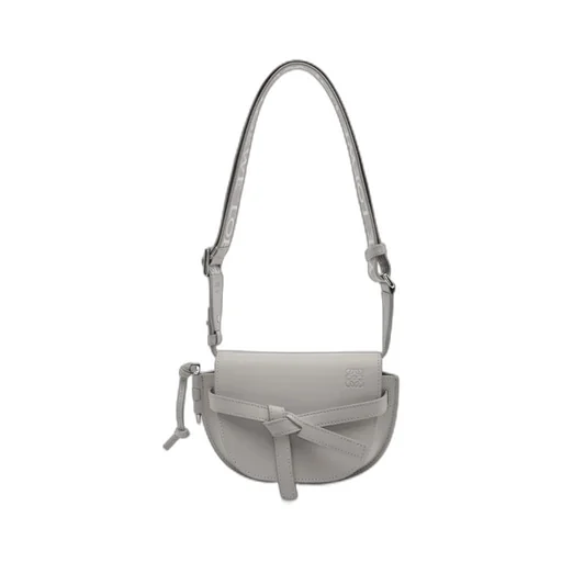 Mini Gate Dual Bag In Soft Calfskin And Jacquard
