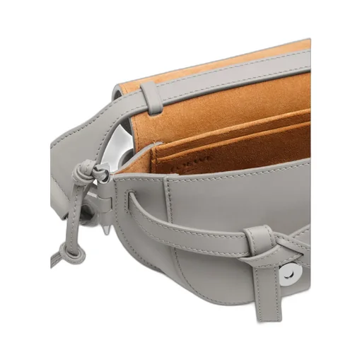 Mini Gate Dual Bag In Soft Calfskin And Jacquard