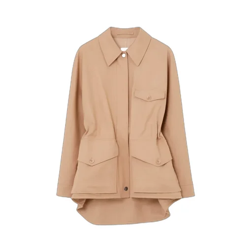 Burberry Gabardine Elasticated Waistband Jacket