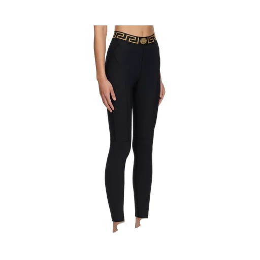 Versace La Greca Printed Waistband Leggings