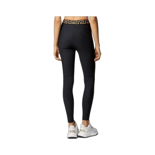 Versace La Greca Printed Waistband Leggings