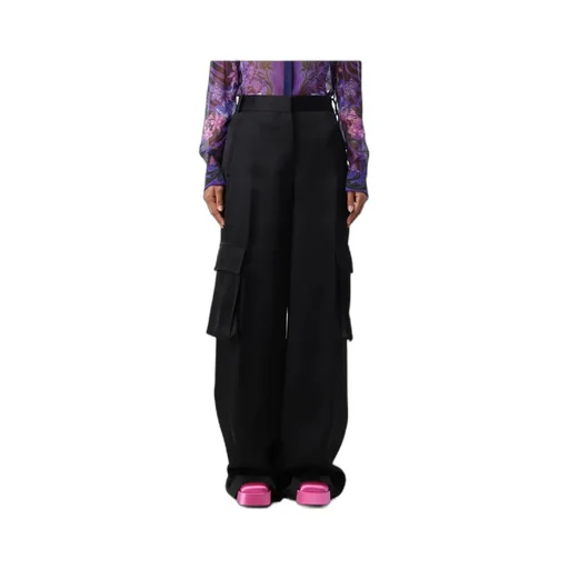 Versace Straight Leg Tailored Pants