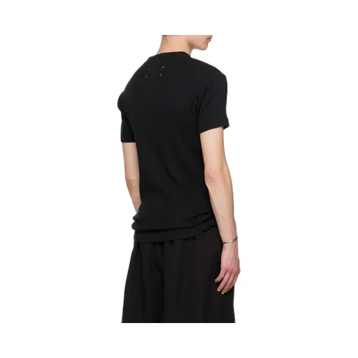 Maison Margiela Logo Patch Knitted T-Shirt