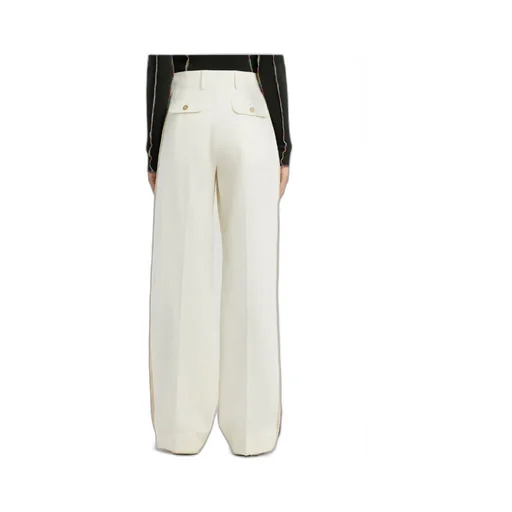 Palm Angels Knitted Tape High Rise Suit Pants