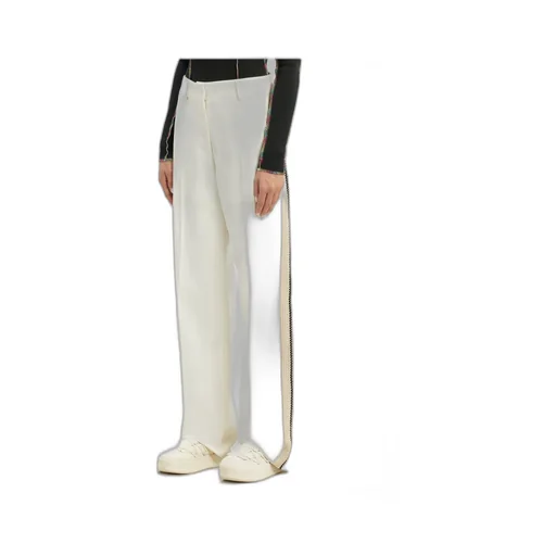 Palm Angels Knitted Tape High Rise Suit Pants