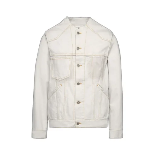 Maison Margiela Collarless Buttoned Denim Jacket