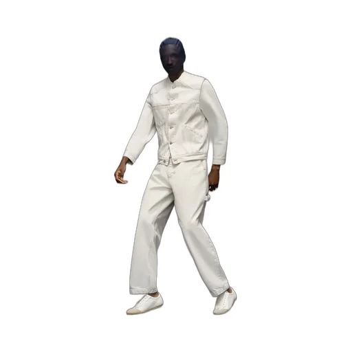 Maison Margiela Collarless Buttoned Denim Jacket