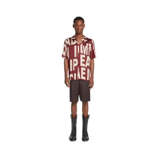 Dries Van Noten Logo Printed Buttoned Shirt