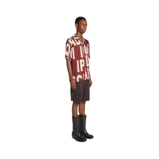 Dries Van Noten Logo Printed Buttoned Shirt