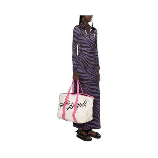 Logo-Print Canvas Tote Bag