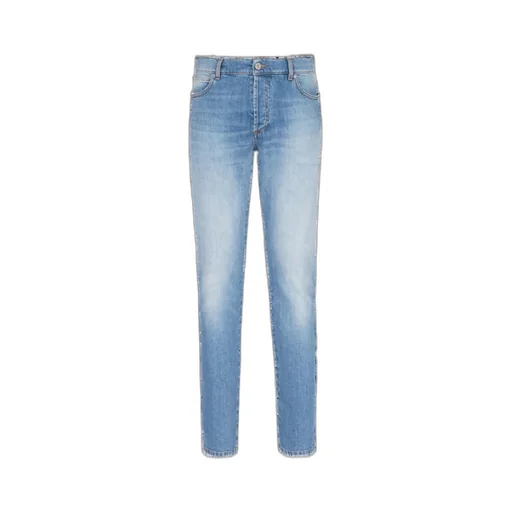 Balmain High-Waist Slim-Fit Jeans