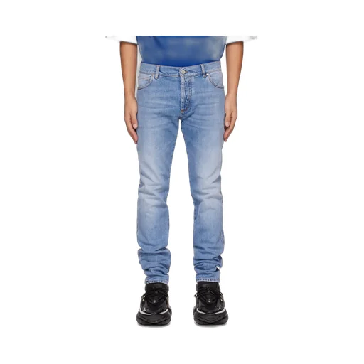 Balmain High-Waist Slim-Fit Jeans
