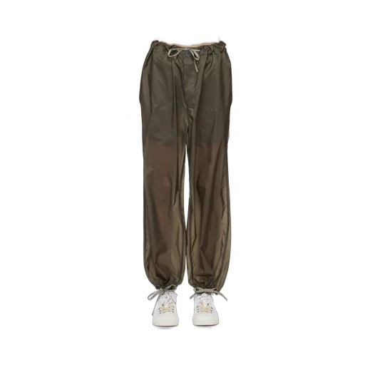 Maison Margiela Four-Stitch Drawstring Draped Trousers