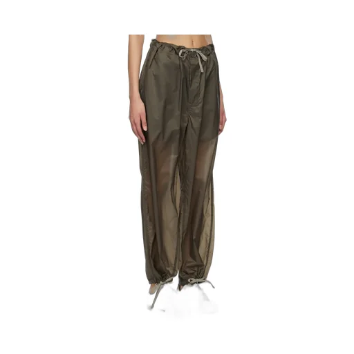 Maison Margiela Four-Stitch Drawstring Draped Trousers