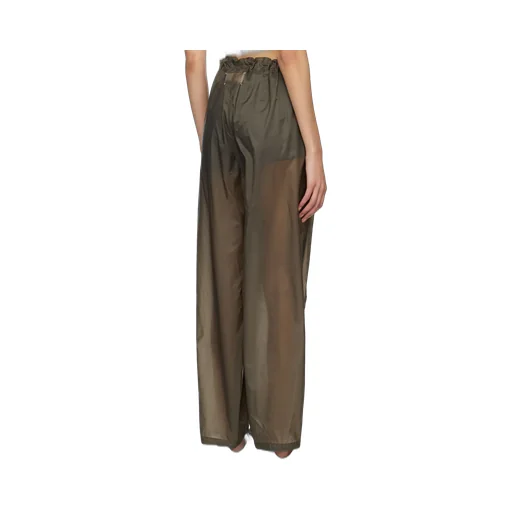 Maison Margiela Four-Stitch Drawstring Draped Trousers