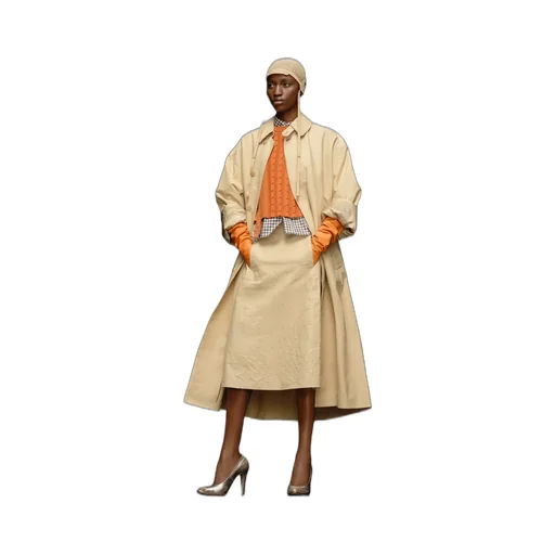 Maison Margiela Single-Breasted Midi Trench Coat