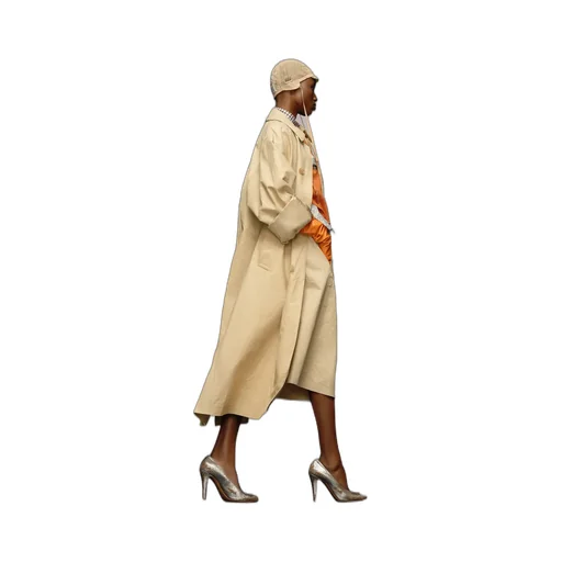 Maison Margiela Single-Breasted Midi Trench Coat