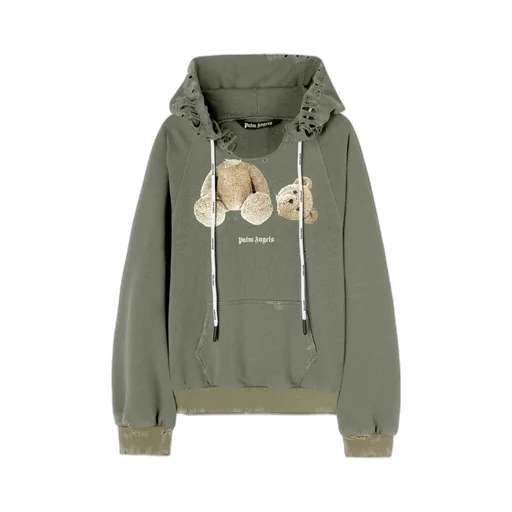 Palm Angels Logo Printed Drawstring Hoodie