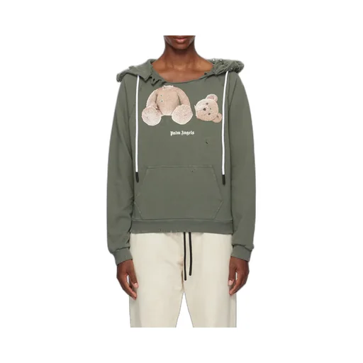 Palm Angels Logo Printed Drawstring Hoodie