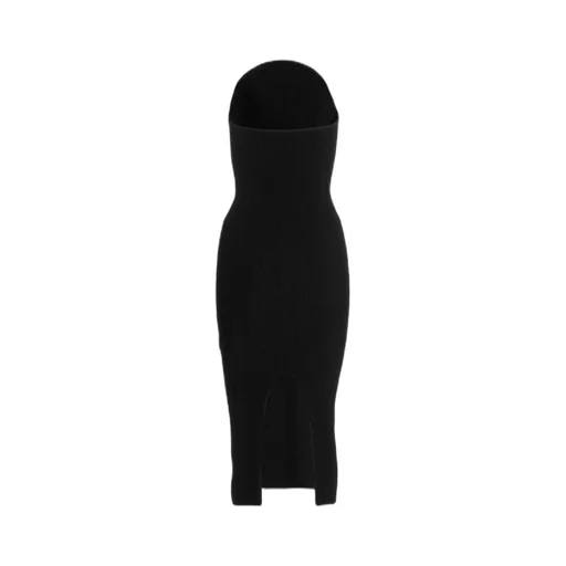 Khaite Off-Shoulder Knitted Dress