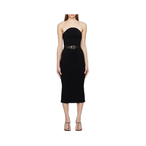 Khaite Off-Shoulder Knitted Dress