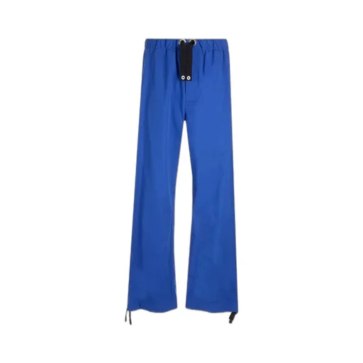 Versace Logo-Embroidered Straight-Leg Drawstring Trousers