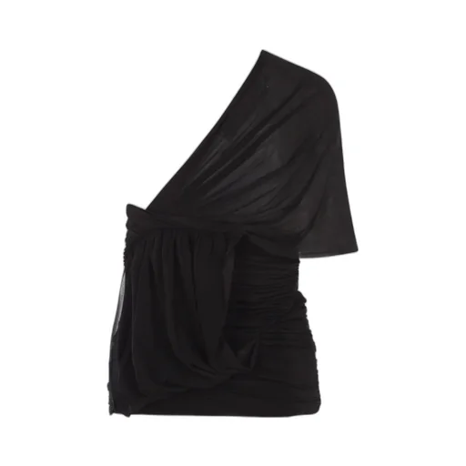 Rick Owens Draped One-Shoulder Mini Dress