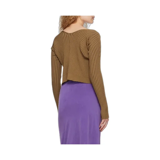 Ribbed-Knit Open-Front Cardigan