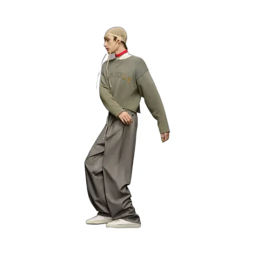 Maison Margiela Logo Patch Cropped Sweatshirt
