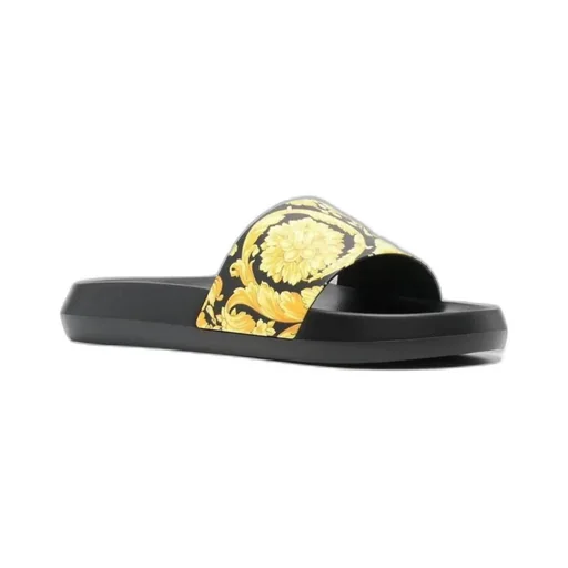 Versace Baroque Printed Slip-On Slides