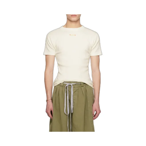Maison Margiela Logo Patch Knitted T-Shirt