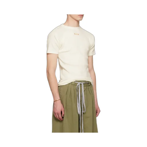 Maison Margiela Logo Patch Knitted T-Shirt