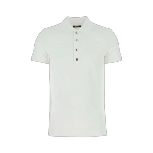 Balmain Monogram Straight Hem Polo Shirt