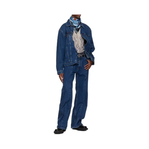 Wire Wide-Leg Cotton Jeans