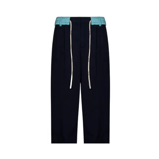 Track Belt Straight-Leg Trousers