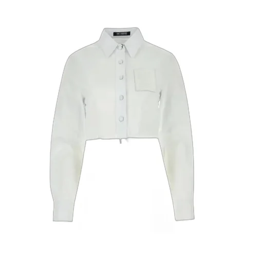 Raf Simons Frayed Hem Cropped Shirt