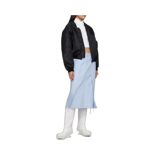 Raf Simons Frayed Hem Cropped Shirt